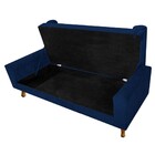 Recamier Félix Solteiro 90cm Suede Azul Marinho - Amarena Móv