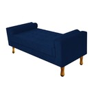 Recamier Félix Solteiro 90cm Suede Azul Marinho - Amarena Móv
