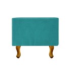 Recamier Félix Solteiro 90cm Suede Azul Turquesa - Amarena Mó