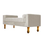 Recamier Félix Solteiro 90cm Suede Bege - Amarena Móveis