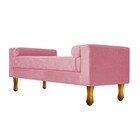 Recamier Félix Solteiro 90cm Suede Rosa Bebê - Amarena Móveis