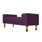 Recamier Félix Solteiro 90cm Suede Roxo - Amarena Móveis