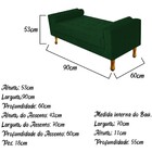 Recamier Félix Solteiro 90cm Suede Verde - Amarena Móveis