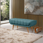 Recamier França 1,3 M Com Base De Madeira Linho - Sofatec