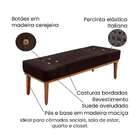 Recamier Gênova Suede Café 195 Cm