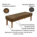 Recamier Gênova Suede Caramelo 90 Cm