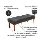 Recamier Gênova Suede Cinza 140 Cm