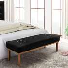 Recamier Gênova Suede Preto 140 Cm