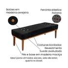 Recamier Gênova Suede Preto 160 Cm