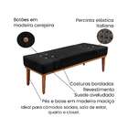 Recamier Gênova Suede Preto 90 Cm