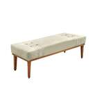 Recamier Gênova Veludo Bege 160 Cm