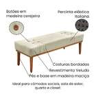 Recamier Gênova Veludo Bege 160 Cm