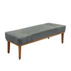 Recamier Gênova Veludo Cinza 195 Cm