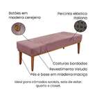 Recamier Gênova Veludo Lilás 140 Cm