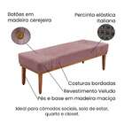 Recamier Gênova Veludo Lilás 160 Cm