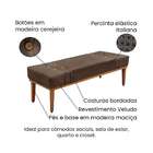 Recamier Gênova Veludo Marrom 195 Cm