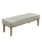 Recamier Gênova Veludo Prata 160 Cm