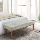 Recamier Gênova Veludo Prata 195 Cm