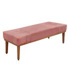 Recamier Gênova Veludo Rosa 140 Cm