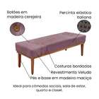 Recamier Gênova Veludo Uva 160 Cm