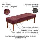 Recamier Gênova Veludo Vinho 140 Cm