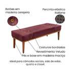 Recamier Gênova Veludo Vinho