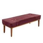 Recamier Gênova Veludo Vinho 90 Cm