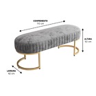 Recamier Glow Veludo Preto- Zahav Estofados