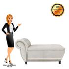 Recamier Goya Veludo M11 - D'rossi - Bege