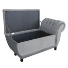 Recamier Goya Veludo M11 - D'rossi - Cinza