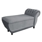 Recamier Goya Veludo M11 - D'rossi - Cinza