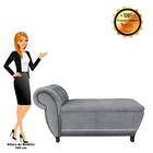 Recamier Goya Veludo M11 - D'rossi - Cinza