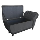 Recamier Goya Veludo M11 - D'rossi - Grafite