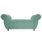 Recamier Grécia 120cm Linho Azul Turquesa- Amarena Móveis