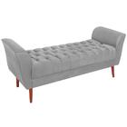 Recamier Grecia 150cm Suede Cinza Claro MPassos