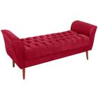 Recamier Grecia 150cm Suede Vermelho MPassos