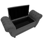 Recamier Grécia 155cm Linho Chumbo - Amarena Móveis