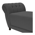 Recamier Grécia 155cm Linho Chumbo - Amarena Móveis