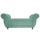 Recamier Grécia 195cm Linho Azul Turquesa- Amarena Móveis