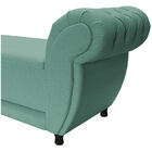 Recamier Grécia 195cm Linho Azul Turquesa- Amarena Móveis