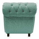 Recamier Grécia 195cm Linho Azul Turquesa- Amarena Móveis