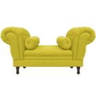 Recamier Grécia 1 40m Suede Amarelo - Dominic Decor