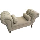 Recamier Grécia 1 40m Suede Bege - Dominic Decor