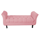 Recamier Grecia Decorativa 100cm Suede Rosa - Montanaris Decor