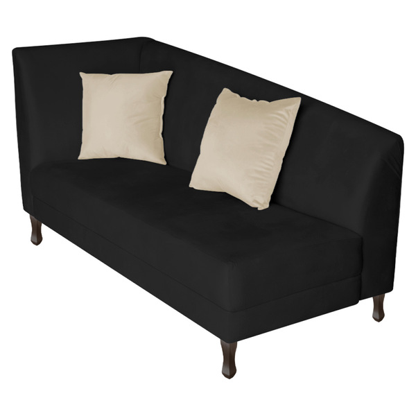 Recamier Heitor 140cm Com Almofada Lado Direito Sintético - P