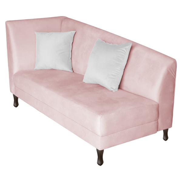 Recamier Heitor 160cm Com Almofada Lado Direito Sintético - R