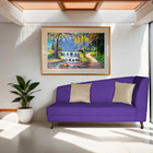 Recamier Heitor 160cm Com Almofada Lado Esquerdo Sintético -