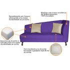 Recamier Heitor 160cm Com Almofada Lado Esquerdo Sintético -