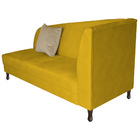 Recamier Heitor 160cm Com Almofada Lado Esquerdo Sintético -