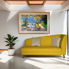 Recamier Heitor 160cm Com Almofada Lado Esquerdo Sintético -